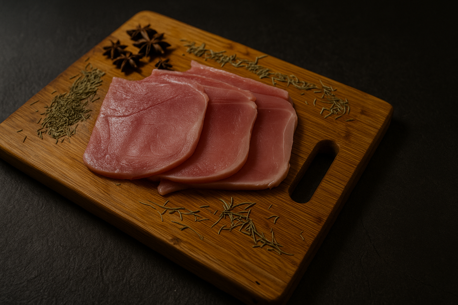 Pork Legs BLSL (Boneless, Skinless), deboned, defatted, deskinned, divided