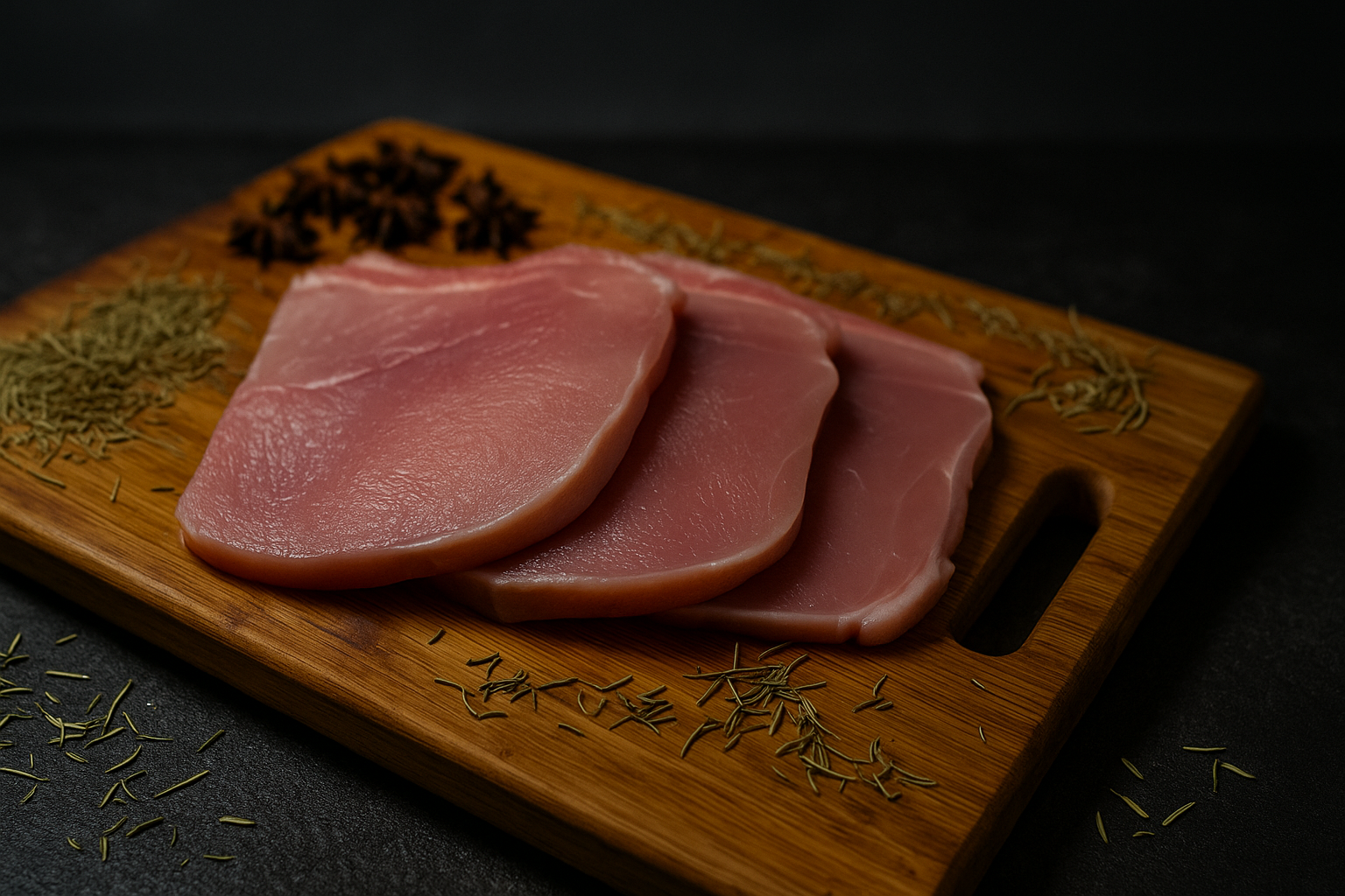 Pork Legs BLSL (Boneless, Skinless), deboned, defatted, deskinned, divided